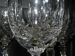 12 Piece 7 5/8 Gorham Full Lead Crystal Water Wine Glass Goblet Set Lady Anne
