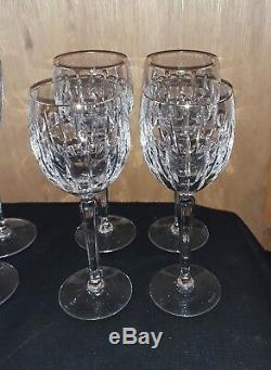 12 Waterford Crystal Stem Glasses 3 Sets of 4, Champaign, Water, Wine