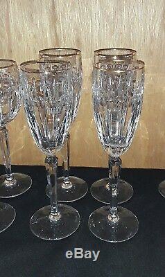 12 Waterford Crystal Stem Glasses 3 Sets of 4, Champaign, Water, Wine