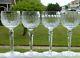4 Waterford Crystal Colleen 7 1/2 Hock Wine Goblets Set #1