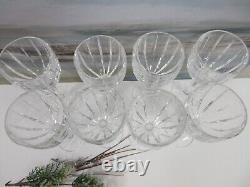 8pc Set Of Marquis By Waterford Large Crystal Wine Glasses