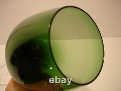 AIR TWIST STEM by Unknown Manufacturer GREEN WINE GLASSES 8 1/2 SET / 6