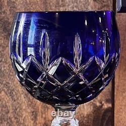 AJKA ARABELLA BOHEMIAN Lead CRYSTAL WINE GLASSES. SET OF 4 MULTICOLORED Hungary