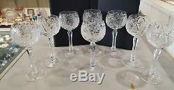 AMERICAN BRILLIANT CUT Crystal Wine Glass cocktail Goblet 6 5/8 Set Of 8