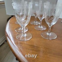 ANTIQUE BACCARAT Crystal Wine Glasses 1870's Set of 6