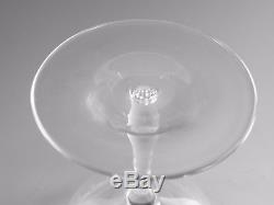 ANTIQUE Wine Glass Set of 4 Very Fine & Delicate Champagne Saucers