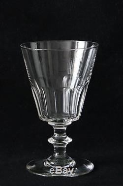 A set of 8x an antique, large Red Wine Glass, 19th century, ca. 1850-1870