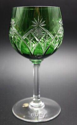 Antique French Baccarat 9232 Crystal Cut Colors Glasses Glassware Set 167 Pcs