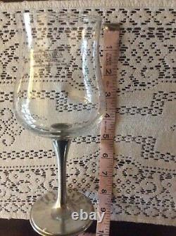 Arte Italica Glass & Pewter Wine Glasses Small Set Of 2 3 Sets Available