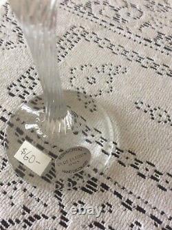 Arte Italica Platinum Etched Wine Glasses New Set Of 12 Made In Italy