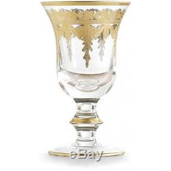 Arte Italica Vetro Gold Water/Wine Glass Set of 4