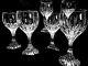 BACCARAT MASSENA Crystal Wine Glasses 6 7/8 Set of 6