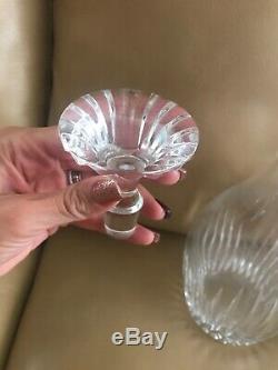 BACCARAT MASSENA Cut Crystal France 10 Pc Whiskey / Wine Decanter & Glasses Set