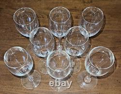 BACCARAT ST REMY Port Wine Stemware Glasses 6 7/8 Tall SET OF 8
