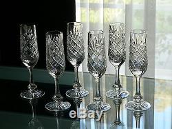 BALL Tall High quality CRYSTAL wine glasses/ GOBLETS, Set of 6, for white wine