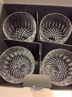 BNIB Set 4 Castlemaine Waterford Crystal Wine Water Goblets Signed IRELAND