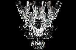 Baccarat Carcassonne Collectible France Crystal 7 Inch Wine Stemware Glass Set