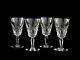 Baccarat Crystal Carcassonne Claret Red Wine Glasses Set of 4