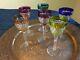 Baccarat Crystal harlequin flash Wine Glass 19.2 cm high set of 6 glasses
