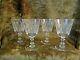 Baccarat France Set of (4) Crystal Wine Glasses Armagnac Pattern