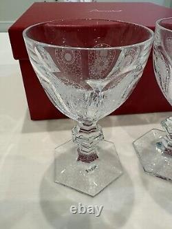 Baccarat Harcourt Etched Wine Glass Set By Marcel Wanders