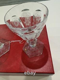 Baccarat Harcourt Etched Wine Glass Set By Marcel Wanders