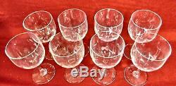 Baccarat MONTAIGNE OPTIC Port Wine Glasses Set of 8