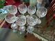 Baccarat Messena Clear White Wine Goblets Set of Six. Beautiful Collection