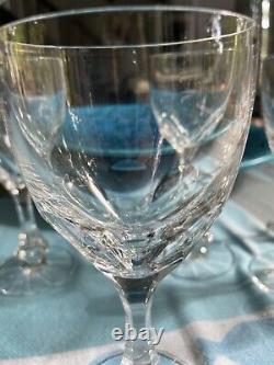 Baccarat Monaco Crystal Wine/Water Glasses- Set of 6