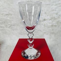 Baccarat Vega Wine Glasses Set of 2 Crystal Pair Glass Champagne With Box