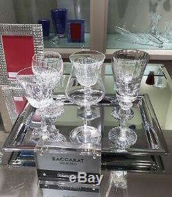 Baccarat Wine Therapy Set of 6 Assorted Clear Crystal Wine Glasses New Orig $890