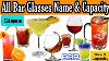 Bar Glass Names And Capacity With Pictures Types Of Bar Glasses U0026 Goblets Drinking Glass Set