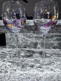 Barcelona Sagrada Wine Glasses. Set Of 11 And 3 Martini Glasses