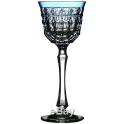 Barcleona Sky Blue Crystal Wine Glass by Varga (Set of 2)