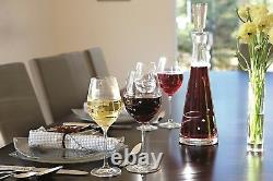 Barski European White Wine Glass-with Swarovski Diamonds-12.5oz-Gift Box-Set of 4