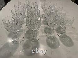 Barvarian Crystal Wine and Water Glasses Set of 8 Each