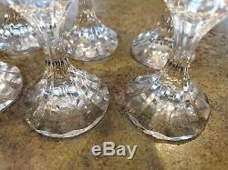 Beautiful BACCARAT Crystal D'Assas Champagne Wine Stemware Glasses 7 Set of 8