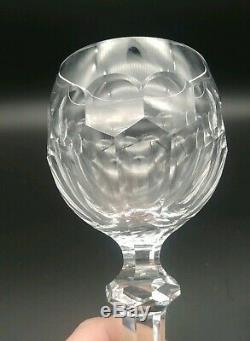 Beautiful Set of 3 Waterford Crystal Wine Hock Glasses in Curraghmore Pattern