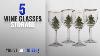 Best Wine Glasses Storage 2018 Spode Christmas Tree Wine Goblets With Gold Rims Set Of 4