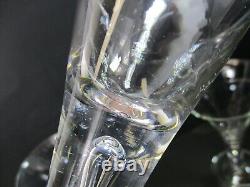Blenko Colonial Williamsburg Set Of 6 Teardrop Water/wine Glasses 7 3/4