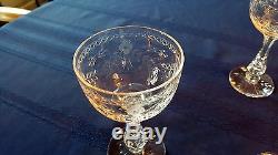Boda Crystal Cut Glass Set Mac Guirlang by Fritz Kallenberg Wine Champagne