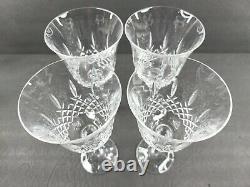 Bohemia Crystal Crystalex Marquis (6) Red Wine Glasses (4) Water Goblets Set Lot