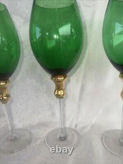 Bordeaux wine glasses Union Street In Green. Set Of 3