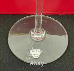CARTIER Crystal Set of 4 Stolzle Wine Glasses in Original Presentation Box