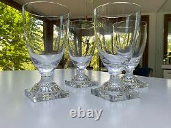 CYNTHIA by WILLIAM YEOWARD Crystal Set of 4 Red/White Wine Glasses