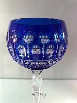 Caesar Czech Bohemian Crystal Glass Handmade Color Wine Wineglass Gift Set NEW