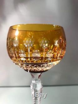 Caesar Czech Bohemian Crystal Glass Handmade Color Wine Wineglass Gift Set NEW