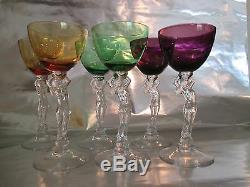 Cambridge Glass Nude Stem Wine Glass Set of 6