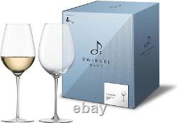 Chardonnay Enoteca White Wine Glass (Set of 2), Hand-Blown Wine Glasses, Elegant