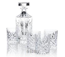 Crystal Bar Set Vintage Decanter Whiskey Wine Scotch Liquor Glass Decanters New